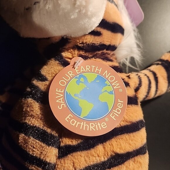 Save Our Earth Now Friends Boutique  Tiger  Plush Stuffed Animal Newborn And Up - Picture 5 of 7